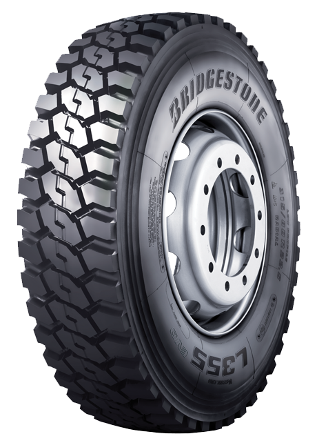 13 R22,5 TL Bridgestone L355 EVO 156/150G - záberové nákladné pneumatiky pre ľahké až stredne ťažké vozy