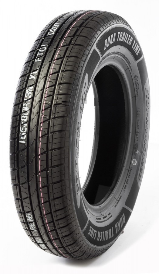 145/80 R13 TL BOKA TRAILER LINE FT 01. M+S 78 N, TL, 4/57/100, E16, O15.5MM, C60, ET +30 4 X 13, RAL9006 SILBER