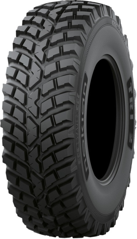 480/80 R38 TL NOKIAN 166 A8 / 161 D, TL, TRI 2 auf starrer Anfertigungsfelge, lackiert